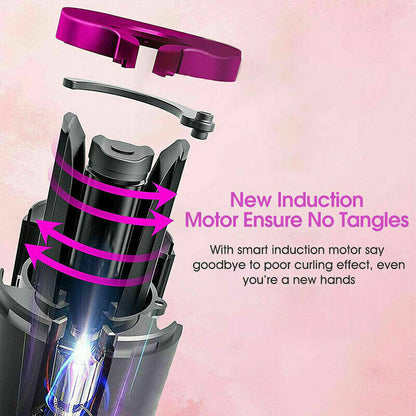 Automatic rotating cordless automatic curling irons for quick curling of hair