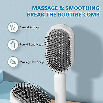 Women's 3D Self-Cleaning Scalp Massage Comb Anti Hair Loss Comb