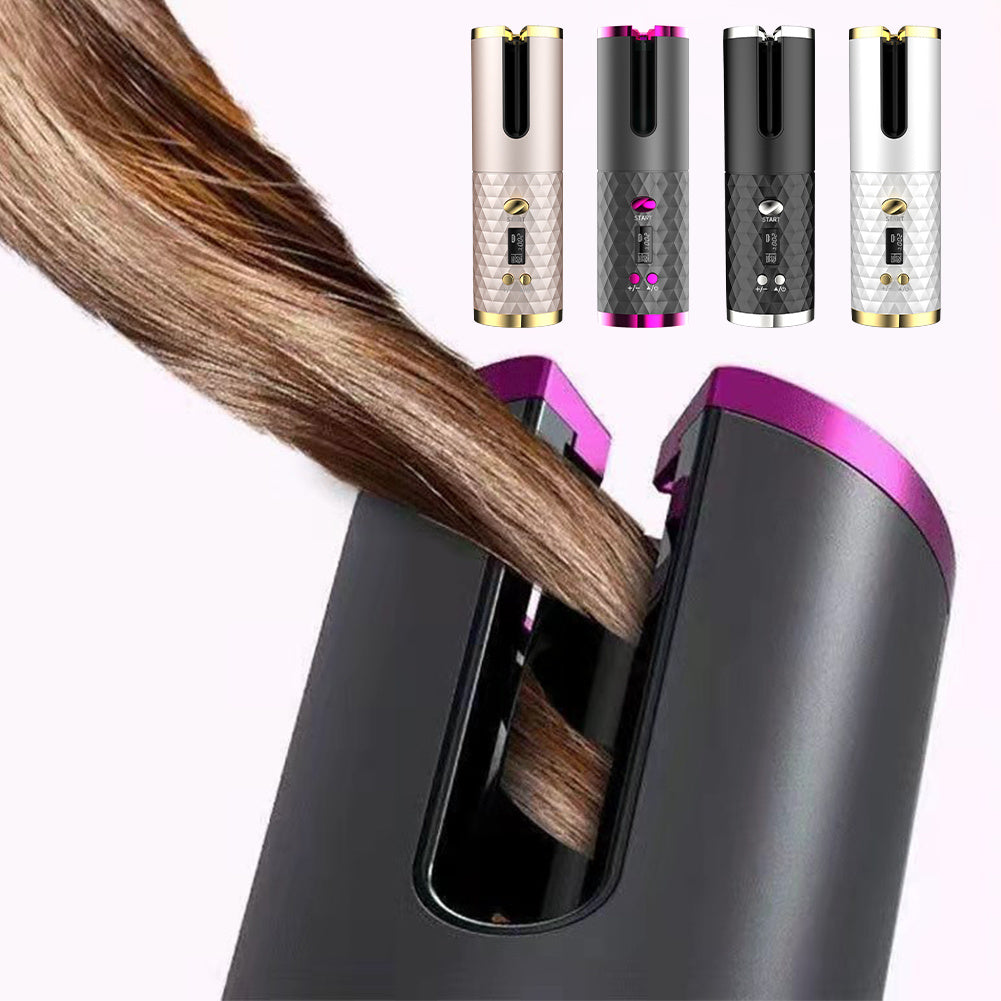 Automatic rotating cordless automatic curling irons for quick curling of hair