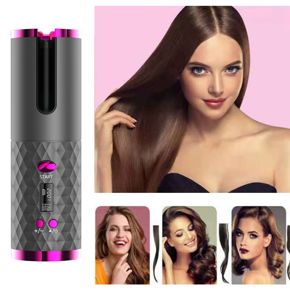 Automatic rotating cordless automatic curling irons for quick curling of hair